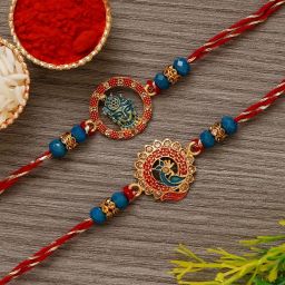 Designer D1202 Assorted Chawal Roli Pack, Rakhi Set-image-17