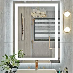 Led Mirror with Light Bathroom Wall Decor Makeup Room 18x24 Inch LT15 Bathroom Mirror-image-68