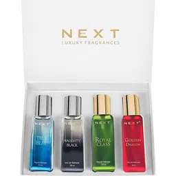 NEXT CARE 4-Pcs Naughty Black,Golden Dragon,Royal Class, True Blue EDP - 20 ml Each-33