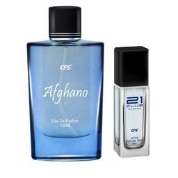 CFS Afghano EDP 100ml & 21Club Ice Water Long Lasting Apparel Perfume-25ml-28