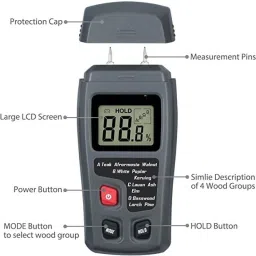 WM-101 wood moisture meter WM-101 Pin-Type Digital Moisture Measurer-1