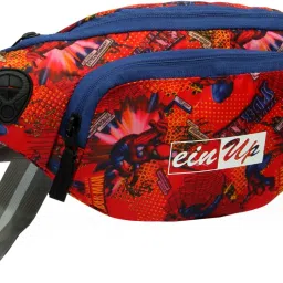 einup boom boom red & blue waist bag London Stylish Real Waist Bag Elegant Style Travel Pouch Passport Holder-image-57