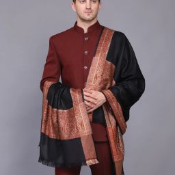 GREEN AGRITECH Acrylic Woven Men Shawl-image-81