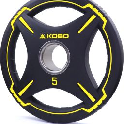 5 kg Quad Grip Olympic Weight Plate TPU 5 Kg x 2 = 10 Kg (IMPORTED) Home Gym Combo-image-21