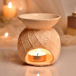 TAYHAA White Zen Aroma Ceramic Aroma Oil Diffuser-image-20