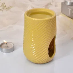 TAYHAA Yellow Ceramic Oval Shape Aroma Oil Diffusers-18