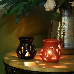 CDI Red & Black Set Of 2 Ceramic Aroma Oil Diffusers image 5