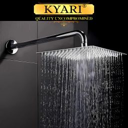 - PREMIUM 12 X 12 Ultra Slim LUX Shower + EXTRA Heavy Arm Shower Complete Set Fixed Mount-10