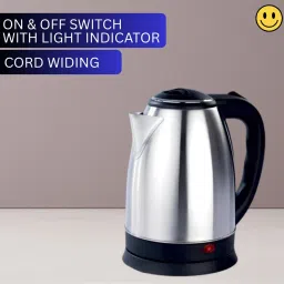 Electric Kettle With Stainless Steel Body 2 Litre for Boiling Water & coffeeN440 Electric Kettle-image-80