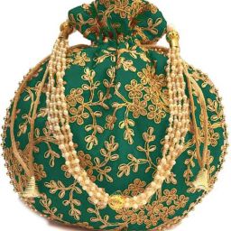 Women Green, Blue Potli-picture-10