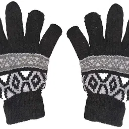 Solid Winter Men Gloves-image-10