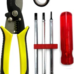 6 in 1 Multibit Double Sided Screwdriver, 8" Multi-Purpose Cable Cutter, Pvc Tap Combination Screwdriver Set-image-42