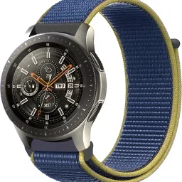ACM Watch Strap Nylon Loop for Gionee Stylfit Gsw10 Pro Smartwatch Belt Blue Smart Watch Strap image 4