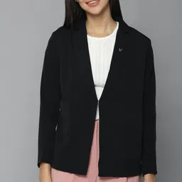 allen solly Women Solid Single Breasted Formal Blazer-picture-32