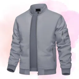Mia Fashion Men's Windcheater Jacket, Lightweight Transition, Aviator, Blouson with Pockets Solid Men Wind Cheater-image-70