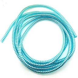 KAELAN Cable Protectors Metallic Finish Spiral Cable Protector Light Blue Cable Protector-image-85