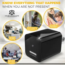 OSHSIZ USB Small Plug Charger Hidden Security Camera 1080P for Home/Office Monitoring Security Camera image 2