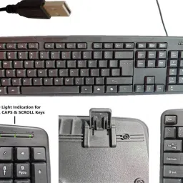ANJO USB Keyboard-Wireless Mouse-Pad-3.0 USB Hub-Cleaner-OTG M & C Type 2 in 1 Combo Set image 2