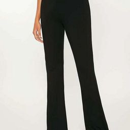 broadstar Women Flared Black Lycra Blend Trousers-picture-32