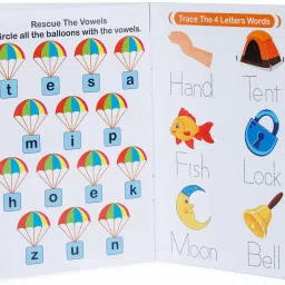 promocart Learn Words with Vowels Jigsaw Puzzle with Activity Book, 90 Pcs image 5