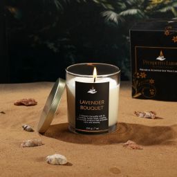 Premium Scented Soy Wax Candle 200 gm 25-30 Hrs Patchouli Velvet Noir Candle-image-40