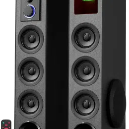 Vemax Royce 125w Bluetooth Twin Tower with Karaoke MIC Support, USB, AUX, FM 125 W Bluetooth Tower Speaker-33