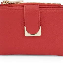 Women Casual Red Artificial Leather Wallet-image-69
