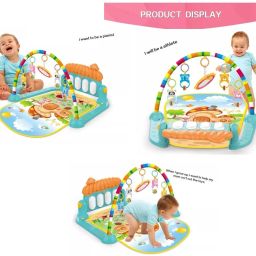 Baby Developmental Play Gym with Piano Keyboard and Interactive Toys-picture-11