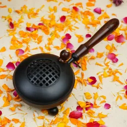Iron, Wooden Incense Holder-19