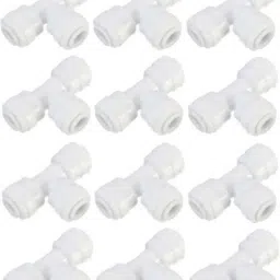 CM Elbows Connectors Three Side T type 1/4 inch all sides (pack of 12) Tap Mount Water Filter-44