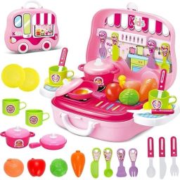 Little Chef Kitchen Food Play Set for Kids-17