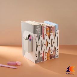 METAL EXPANDABLE FILE BOOK PEN STAND Metal Semi-Open Book Shelf-23