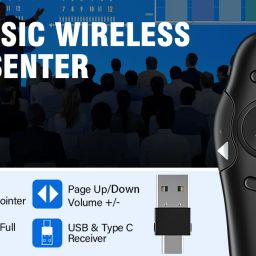 house of common power pointer usb clicker 1 usb with type c clicker Presenter image 2