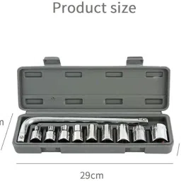 flipkart smartbuy 10 Pieces Hand Tools Wrench Set Spanner Set Tool Kit Socket Set image 2