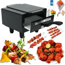 Electric Tandoor with Pizza Cutter,Recipe Book, Glove, Magic Cloth 1500-Watt (All Accessories) Black Lightweight and Elegant Looking Tandoor Electric Tandoor Electric Tandoor-image-6