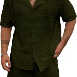Shirt Regular Shorts Western Set-image-40