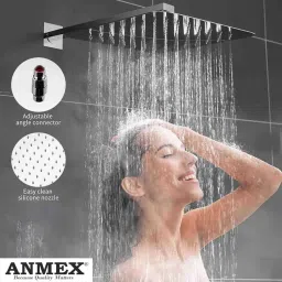 12 Inch (12X12) Over Head Rain Shower with 15inch shower arm Fixed Mount-picture-19