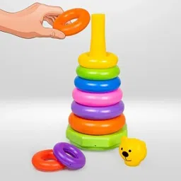 zokato Teddy Rings Stacking Toy - (Color & Design may vary) image 2