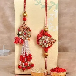 Bhaiya Bhabhi Rakhi for Brother and Bhabhi with Set Of 2 Rakhi Assorted RakhiSet-image-66