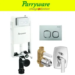 Half Frame Concealed Cistern, with divater body upper crust set of 1 pic 049 Dual Flush Tank-2
