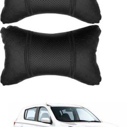 Black Leatherite Car Pillow Cushion for Maruti Suzuki-image-72