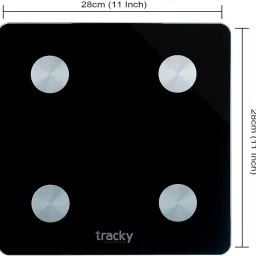 Tracky Smart Weighing Scale for Body Weight 18 Body Mertrics Sync With Mobile Leaone Weighing Scale image 3