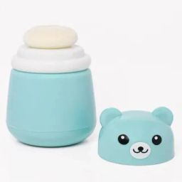 Portable Baby Powder Puff with Box Holder Container for Newborn & Kids (Blue)-image-45