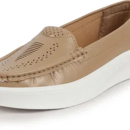 Perforation Laser Cut Stitched Casual Slip On Loafer|Work|Outdoor|Office Wear Slip On For Women-image-18