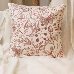 zeba Brown Cotton Blend Nature 18x18 inches Cushion Covers-picture-39