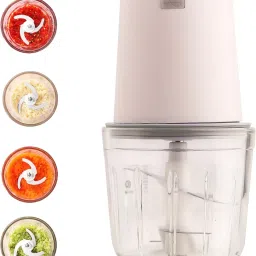 600 mL Rechargeable Electric Chopper - Stainless Steel Blades, Electric Vegetable & Fruit Chopper-6
