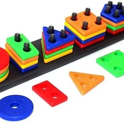 Blocks,Sorting & Stacking Toys for Toddlers &Kids,Color Stacker(1Set)-15