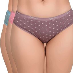 cymrite Pack of 3 Women Hipster Multicolor Panty-picture-5