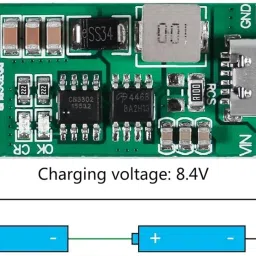3ree (3S 1A) Type-C tep-up Boost Module 18650 Lithium Battery Charger Board Electronic Components Electronic Hobby Kit image 4