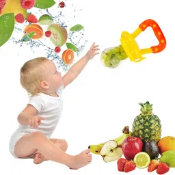 duggu kids Food/Fruit Nibbler with Extra Mesh, Soft Pacifier/Feeder, Teether 2 Teether image 2